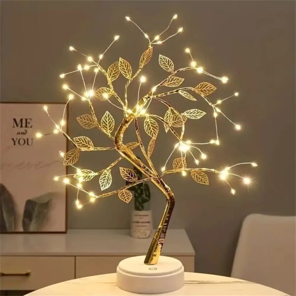 Tree LED Light USB Table Lamp Adjustable Touch Switch DIY Artificial Xmas Tree Fairy Night Light Home  Decoration 1PC - Image 2