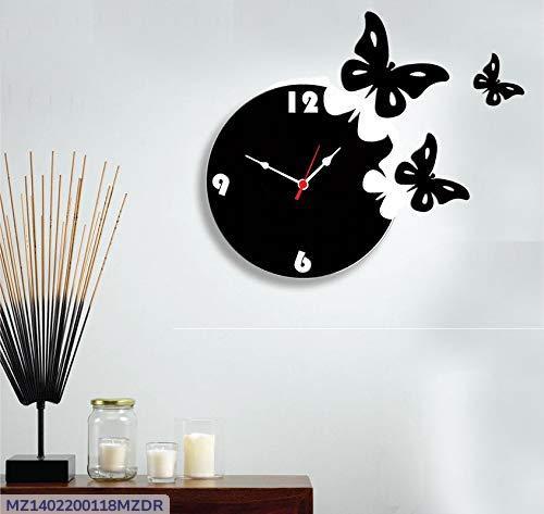 3d Butterflies wooden Wall Clock. Unique & Stylish  Wall Clock