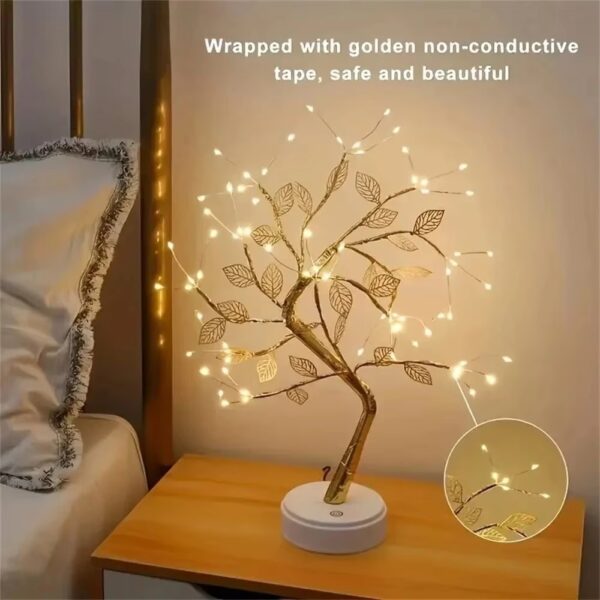 Tree LED Light USB Table Lamp Adjustable Touch Switch DIY Artificial Xmas Tree Fairy Night Light Home  Decoration 1PC - Image 4