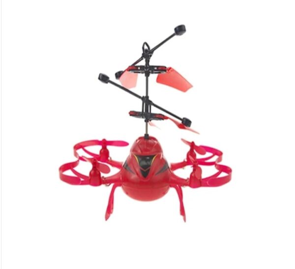 Aircraft Hand-Controlled sensor helicopter Rechargeable + light   for kids (random color) - Image 4