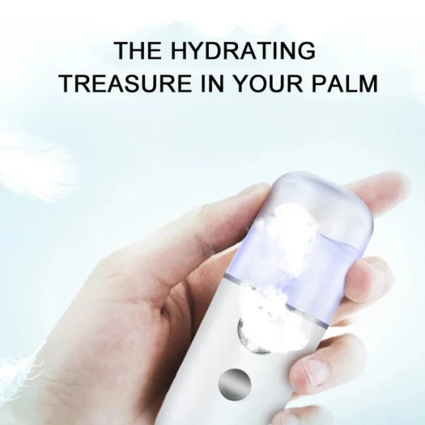 RECHARGEABLE MINI NANO FACE STEAMER OR SPRAYER (RANDOM COLOR) - Image 6