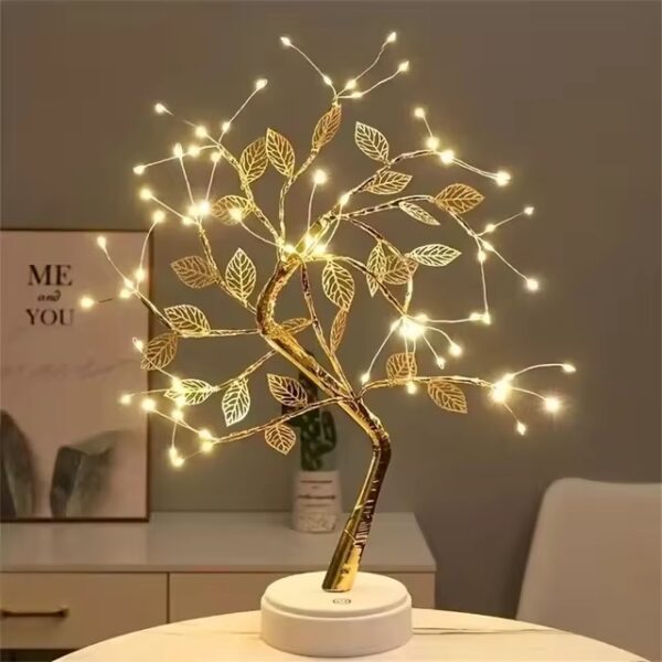 Tree LED Light USB Table Lamp Adjustable Touch Switch DIY Artificial Xmas Tree Fairy Night Light Home  Decoration 1PC - Image 7