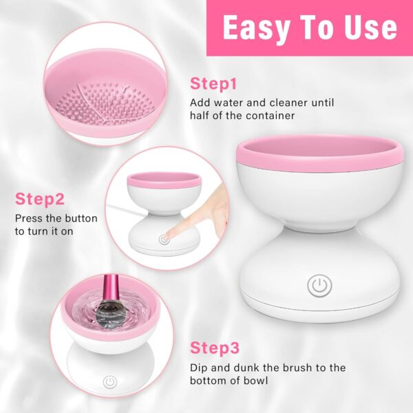 Makeup Brush Cleaner Machine, Electric Makeup Brush Cleaner(random color) - Image 3