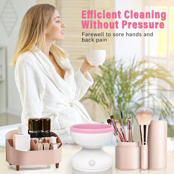 Makeup Brush Cleaner Machine, Electric Makeup Brush Cleaner(random color) - Image 2