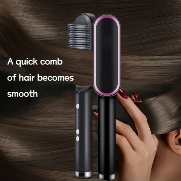 Hair Straightening Comb/Brush, Curling Comb Dual-Purpose Hair Straightener Styling Comb, Splint Does Not Damage The Inner Buckle for Professional Salon at Home (Random colors) - Image 8