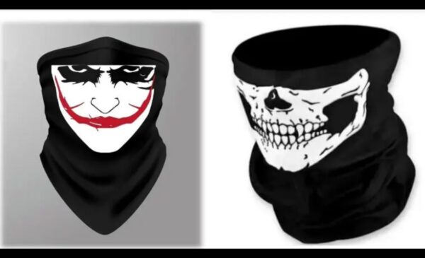 PACK OF 2 - Joker Mask And Skull Mask For Men And Boys-Used In Winter & summer - Image 4