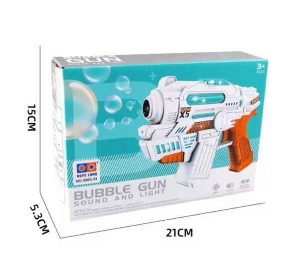 Amazing Bubble Gun with Lights and Music sound toy for kids.  (random color) - Image 2