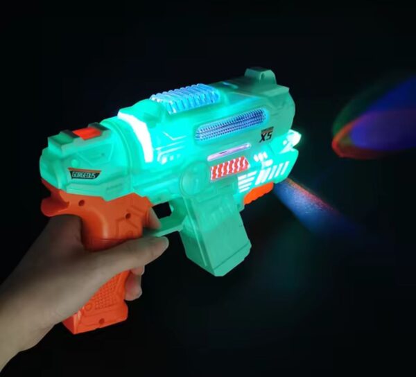 Amazing Bubble Gun with Lights and Music sound toy for kids.  (random color) - Image 3