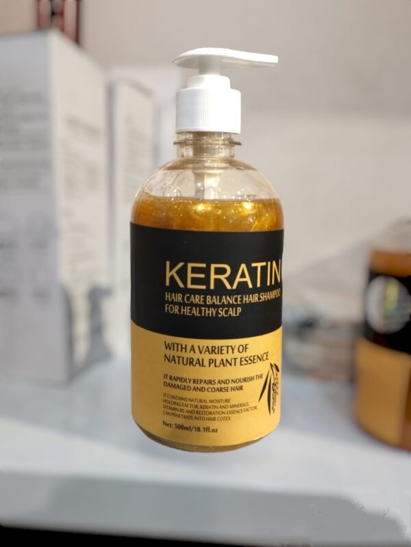 Keratin Brazilian Shampoo Damage Soft Hair, 500ml - Image 2
