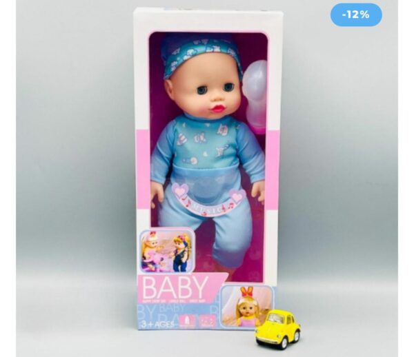 Baby Doll With Sound And Feeding Bottle/ Repeating Mama papa / Cell operated.Realistic doll. - Image 3