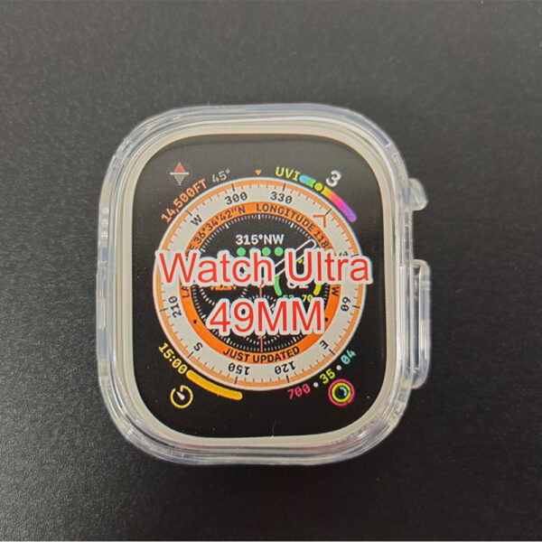 49mm Transparent Case For Smart Watch - Full Jelly Soft Silicone 360 Screen Protective Full Case For Ultra Smart Watch - Image 2