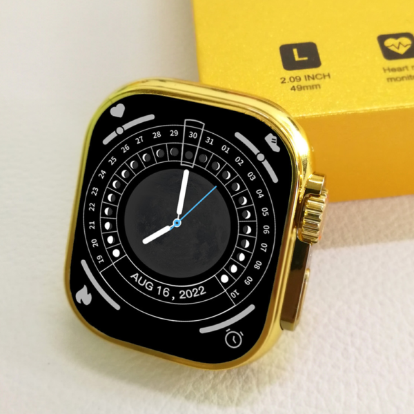 C9 Ultra 2 Gold Edition - Smart Watch For Men/Women  With 2 Strap - Image 4