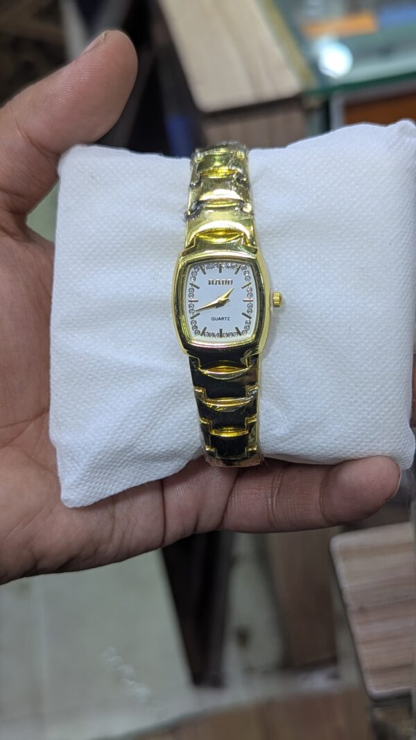 Rectangular Casual Watches Rado Golden watch' for women - Image 3